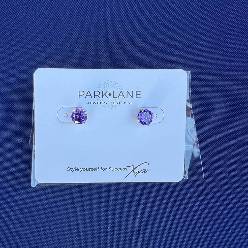 Park Lane Violet Stud Earrings 3 carats